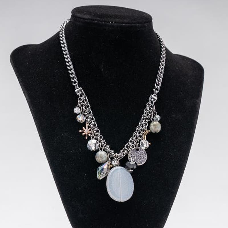 Winter night skies chain and charm necklace