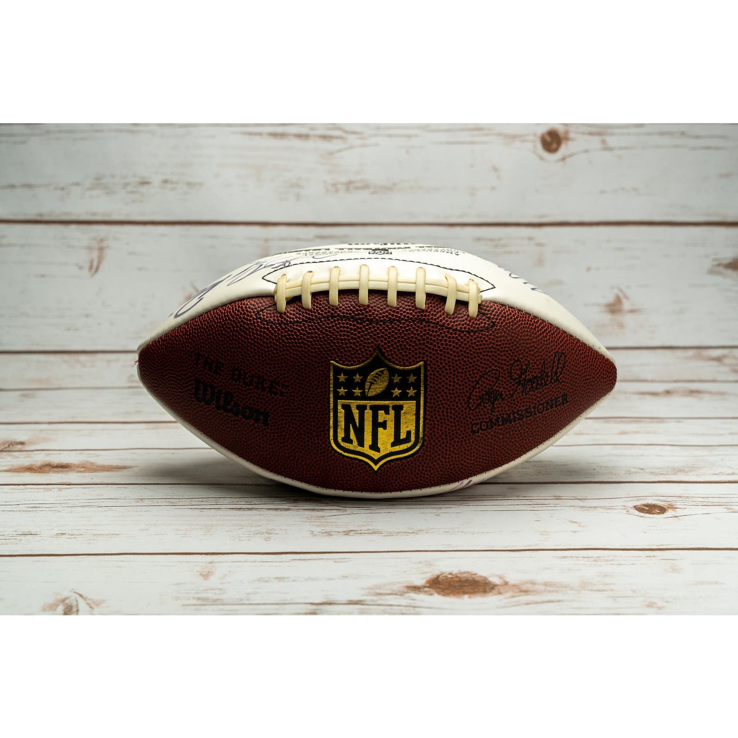 Authenticated Jacksonville Jaguars official football signed by 25 players from 2015-2017