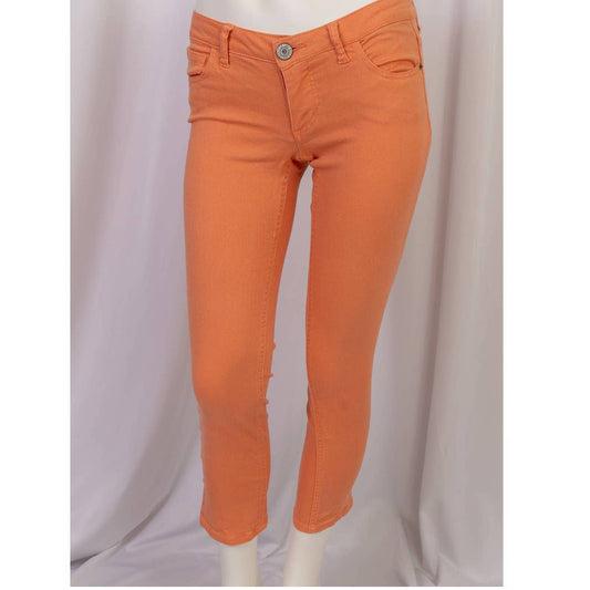 Jr's Orange Mossimo capri cut skinny jeans size 3 - Magically Funky Austin Resale & Thrift