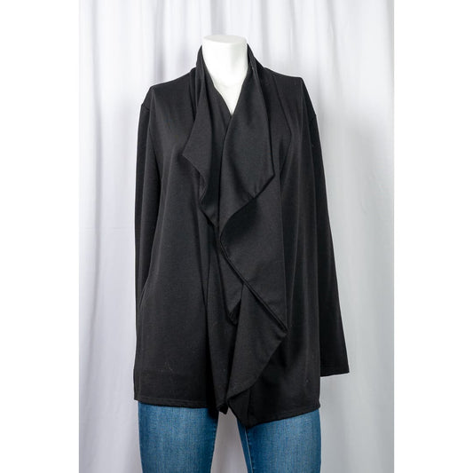 Black slinky brand duster cardigan sz L