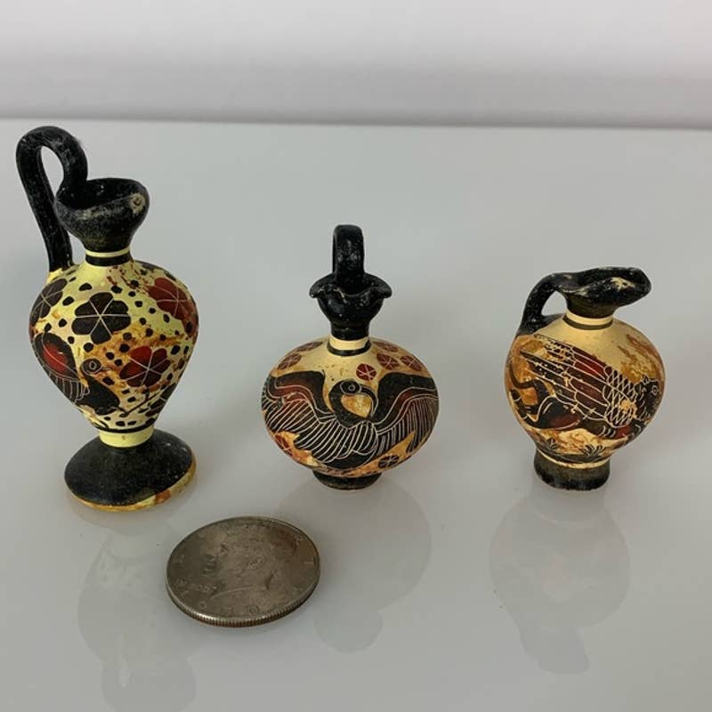 Vintage Miniature Cusco Handmade Peruvian pottery hand painted - Magically Funky Austin Resale & Thrift