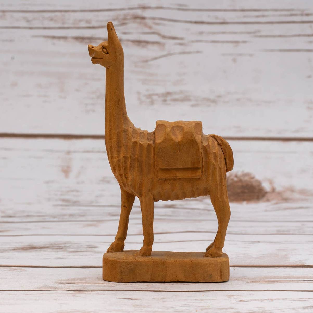 Vintage Hand Carved Alpaca from Equador - Magically Funky Austin Resale & Thrift